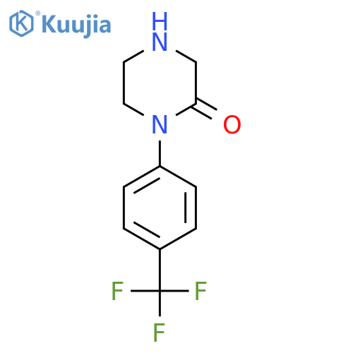 1-(4-(trifluoromethyl)phenyl)piperazin-2-one hydrochloride structure