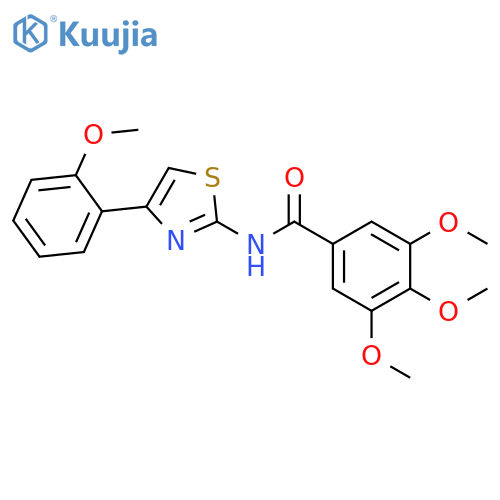 3,4,5-trimethoxy-N-[4-(2-methoxyphenyl)-1,3-thiazol-2-yl]benzamide structure