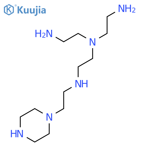 1-[2-[[2-[bis(2-aminoethyl)amino]ethyl]amino]ethyl]-Piperazine structure