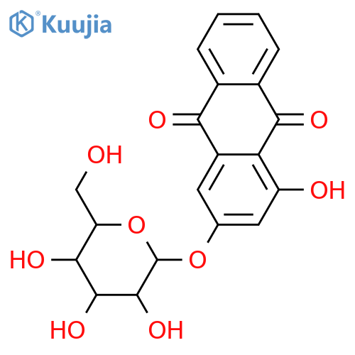 Xanthopurpurin 3-O-β-D-glucoside structure