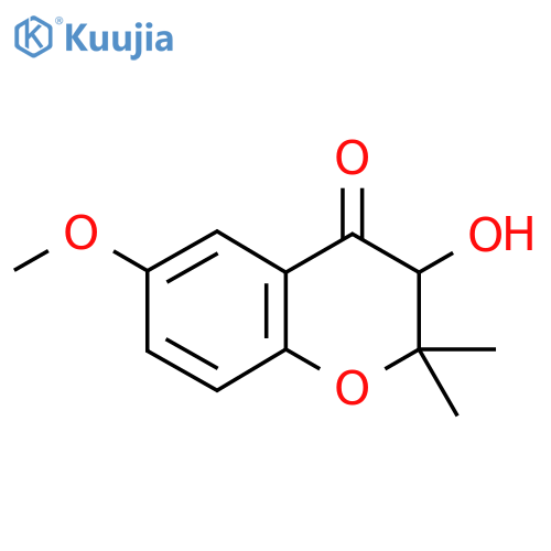 3-hydroxy-6-methoxy-2,2-dimethyl-3H-chromen-4-one structure