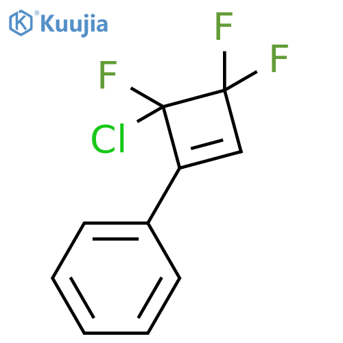 Benzene, (4-chloro-3,3,4-trifluoro-1-cyclobuten-1-yl)- structure