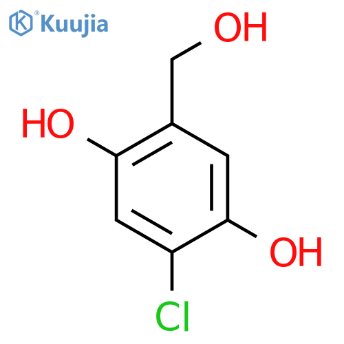 2-Chloro-5-(hydroxymethyl)benzene-1,4-diol structure