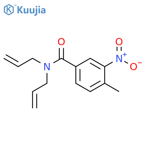 4-methyl-3-nitro-N,N-di(prop-2-en-1-yl)benzamide structure