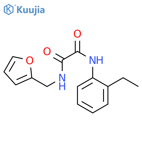 N'-(2-ethylphenyl)-N-(furan-2-yl)methylethanediamide structure