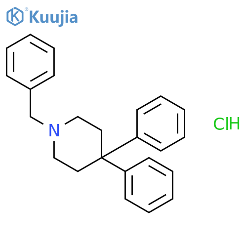 1-Benzyl-4,4-diphenylpiperidine--hydrogen chloride (1/1) structure