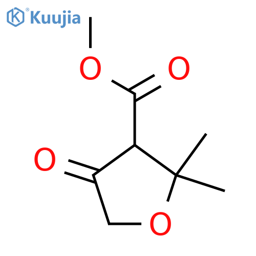 Methyl 2,2-dimethyl-4-oxooxolane-3-carboxylate structure