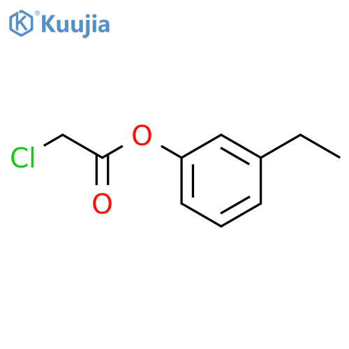 Acetic acid, 2-chloro-,3-ethylphenyl ester structure