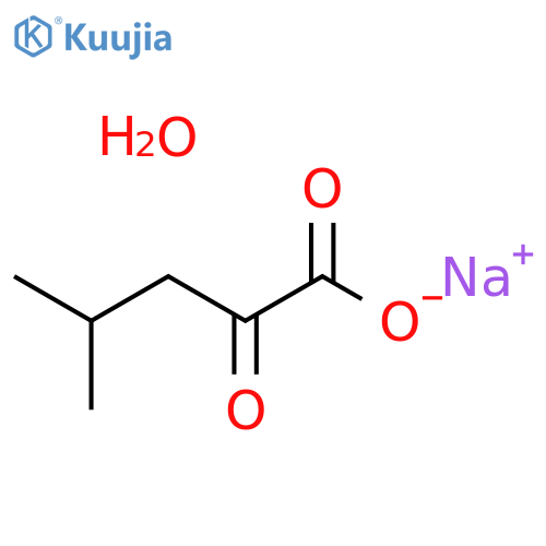 4-Methyl-2-oxovaleric Acid Sodium Salt Monohydrate structure