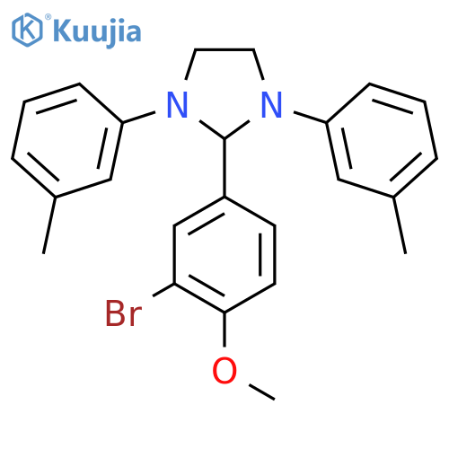 2-(3-Bromo-4-methoxyphenyl)-1,3-bis(3-methylphenyl)imidazolidine structure