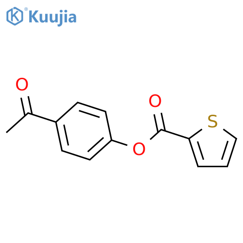 4-acetylphenyl 2-thiophenecarboxylate structure