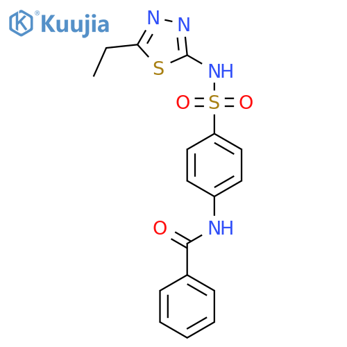 Benzamide, N-[4-[[(5-ethyl-1,3,4-thiadiazol-2-yl)amino]sulfonyl]phenyl]- structure
