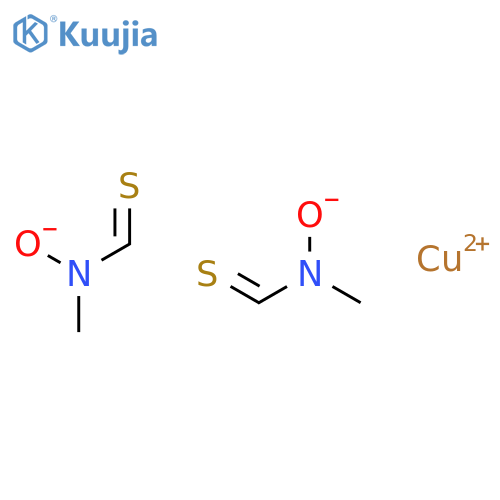 Copper, bis[N-(hydroxy-kO)-N-methylmethanethioamidato-kS]- structure