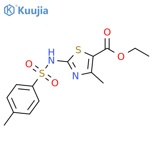 ethyl 4-methyl-2-[(4-methylphenyl)sulfonylamino]-1,3-thiazole-5-carboxylate structure