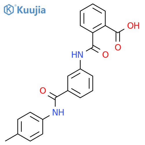 2-({3-(4-methylphenyl)carbamoylphenyl}carbamoyl)benzoic acid structure