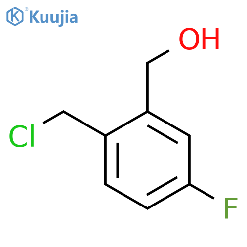 Benzenemethanol,2-(chloromethyl)-5-fluoro- structure