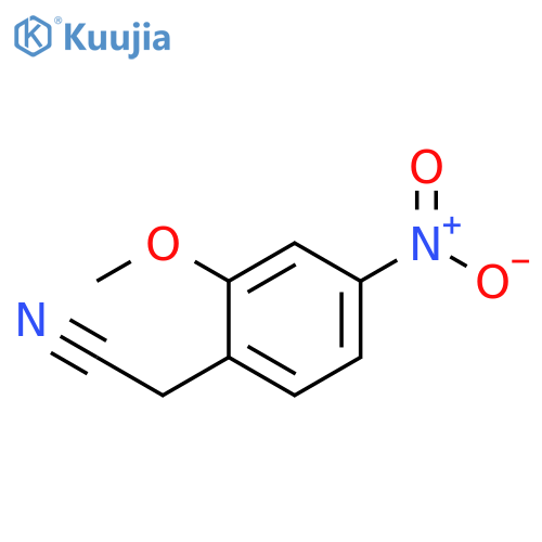 2-(2-methoxy-4-nitrophenyl)acetonitrile structure