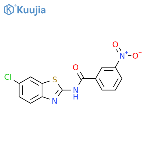 N-(6-chloro-1,3-benzothiazol-2-yl)-3-nitrobenzamide structure