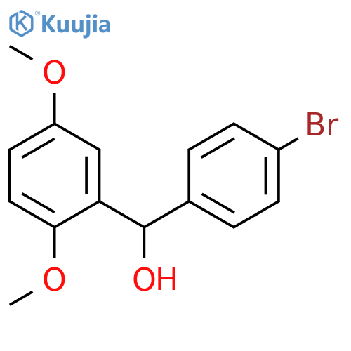 (4-bromophenyl)-(2,5-dimethoxyphenyl)methanol structure