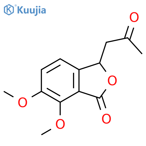 6,7-dimethoxy-3-(2-oxopropyl)-3H-2-benzofuran-1-one structure