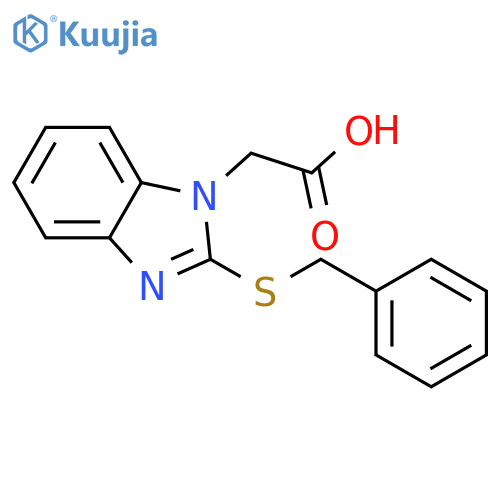 [2-(BENZYLTHIO)-1H-BENZIMIDAZOL-1-YL]ACETIC ACID structure