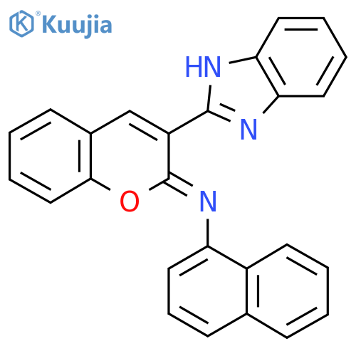 (2Z)-3-(1H-1,3-benzodiazol-2-yl)-N-(naphthalen-1-yl)-2H-chromen-2-imine structure