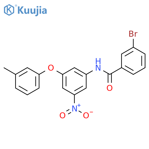 3-Bromo-N-(3-nitro-5-m-tolyloxy-phenyl)-benzamide structure