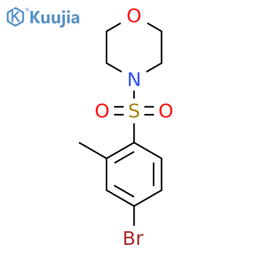 4-(4-bromo-2-methyl-phenyl)sulfonylmorpholine structure