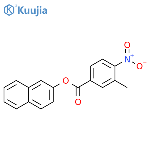 naphthalen-2-yl 3-methyl-4-nitrobenzoate structure