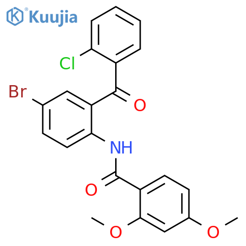 N-4-bromo-2-(2-chlorobenzoyl)phenyl-2,4-dimethoxybenzamide structure