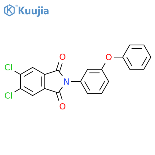 5,6-dichloro-2-(3-phenoxyphenyl)-2,3-dihydro-1H-isoindole-1,3-dione structure