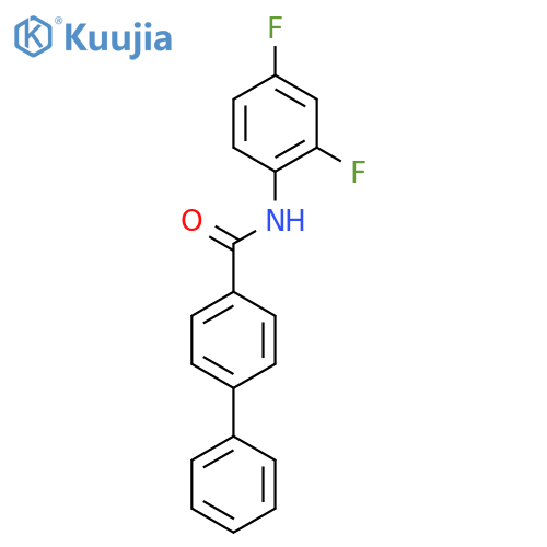 N-(2,4-difluorophenyl)-1,1'-biphenyl-4-carboxamide structure