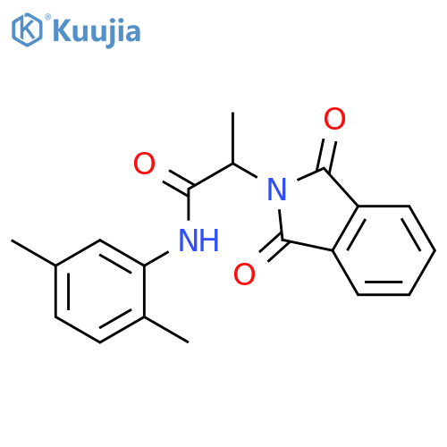 N-(2,5-dimethylphenyl)-2-(1,3-dioxo-2,3-dihydro-1H-isoindol-2-yl)propanamide structure