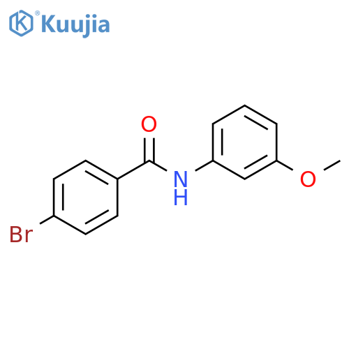4-bromo-n-(3-methoxyphenyl)benzamide structure