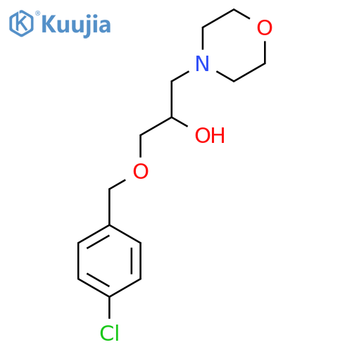 1-(4-chlorophenyl)methoxy-3-(morpholin-4-yl)propan-2-ol structure