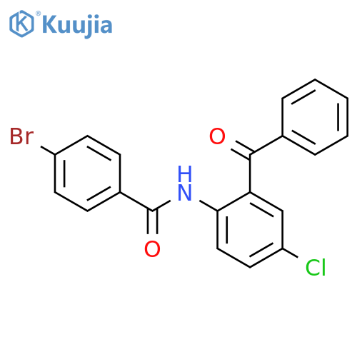 N-(2-benzoyl-4-chlorophenyl)-4-bromobenzamide structure
