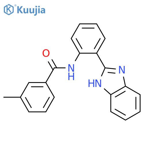 N-2-(1H-1,3-benzodiazol-2-yl)phenyl-3-methylbenzamide structure