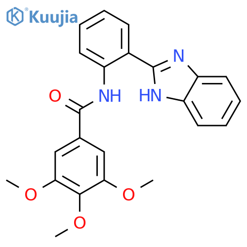 N-2-(1H-1,3-benzodiazol-2-yl)phenyl-3,4,5-trimethoxybenzamide structure