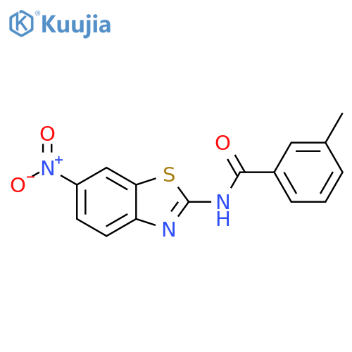 3-methyl-N-(6-nitro-1,3-benzothiazol-2-yl)benzamide structure