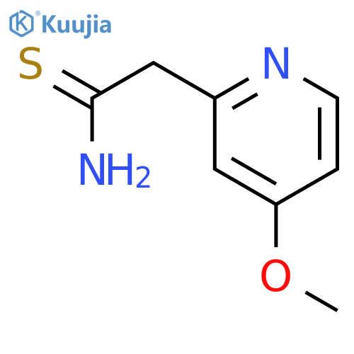 2-(4-methoxypyridin-2-yl)ethanethioamide structure