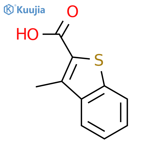 3-methyl-1-benzothiophene-2-carboxylic acid structure