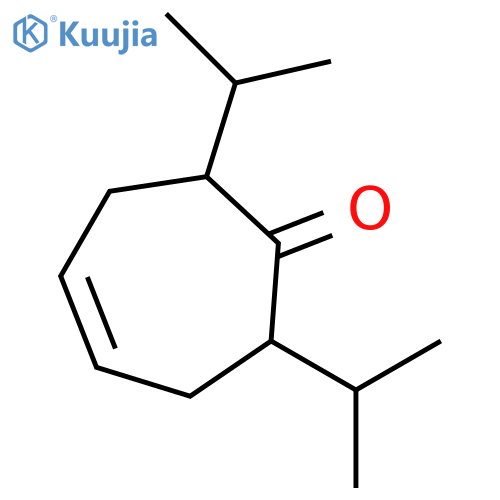 4-Cyclohepten-1-one, 2,7-bis(1-methylethyl)- structure