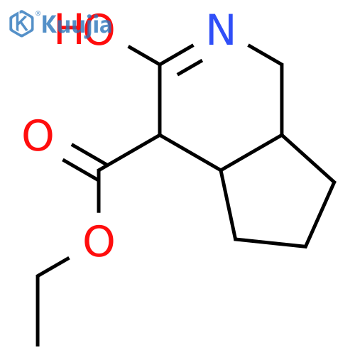 ethyl 3-oxooctahydro-1H-cyclopentacpyridine-4-carboxylate structure