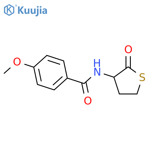 4-methoxy-N-(2-oxotetrahydro-3-thienyl)benzamide structure