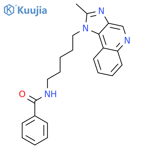 Benzamide, N-[5-(2-methyl-1H-imidazo[4,5-c]quinolin-1-yl)pentyl]- structure