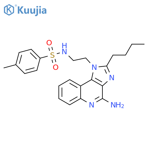 Benzenesulfonamide,N-[2-(4-amino-2-butyl-1H-imidazo[4,5-c]quinolin-1-yl)ethyl]-4-methyl- structure