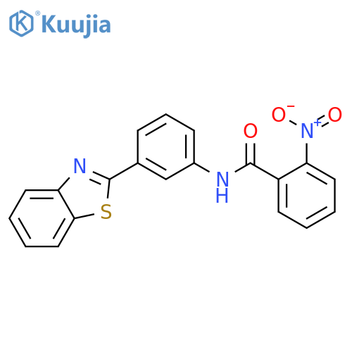 N-3-(1,3-benzothiazol-2-yl)phenyl-2-nitrobenzamide structure