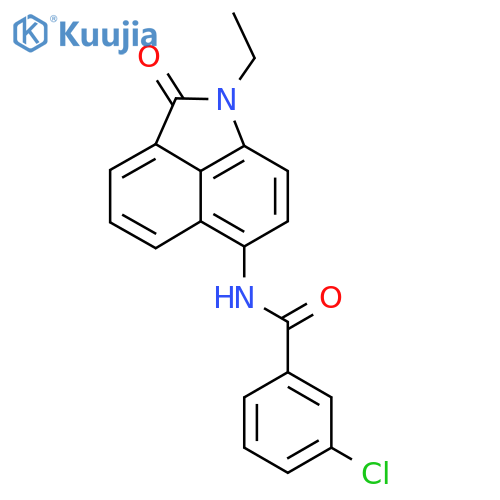 3-chloro-N-{2-ethyl-3-oxo-2-azatricyclo6.3.1.0^{4,12}dodeca-1(11),4(12),5,7,9-pentaen-9-yl}benzamide structure