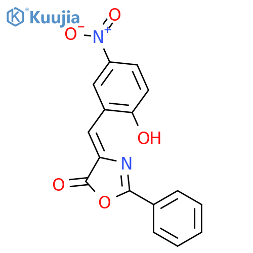 5(4H)-Oxazolone, 4-[(2-hydroxy-5-nitrophenyl)methylene]-2-phenyl- structure