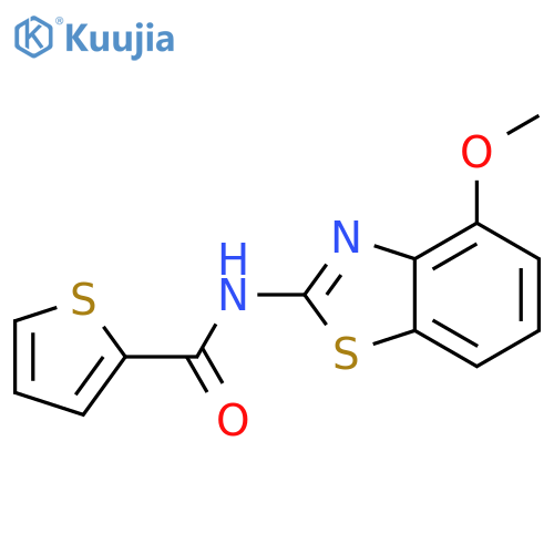N-(4-methoxy-1,3-benzothiazol-2-yl)thiophene-2-carboxamide structure